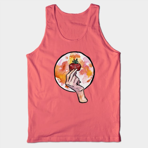 The Strawberry Moon Tank Top by JenTheTracy